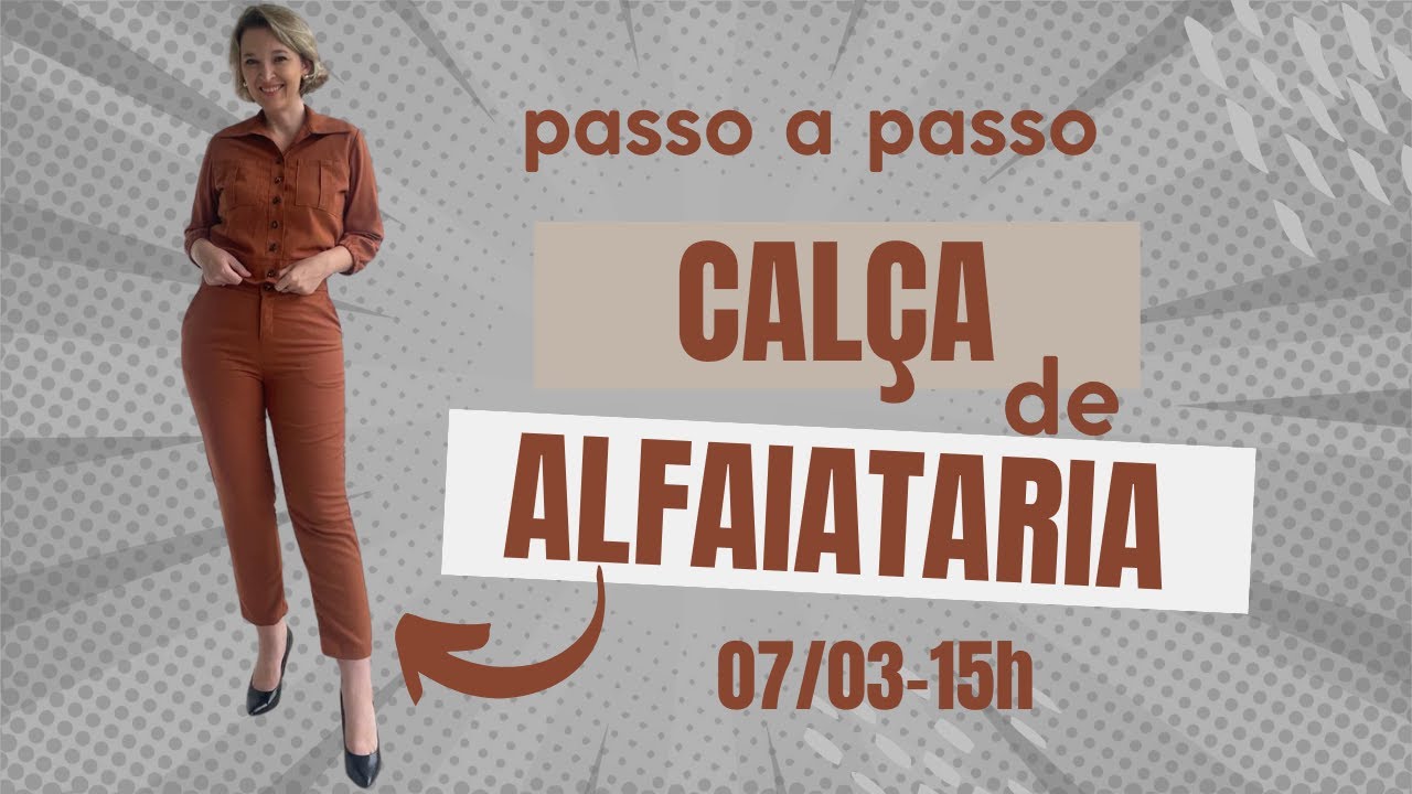 Costurando uma Calça Slim de Alfaiataria - PASSO A PASSO Escola de Costurar