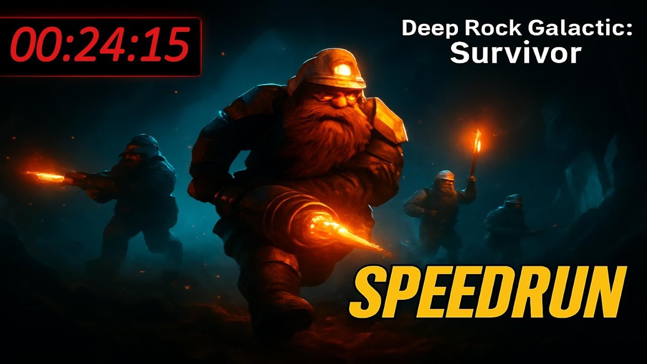 Gebeitsmeisterschaften Speedrun Scharfschütze- Lets Play Deep Rock Galactic Survivor