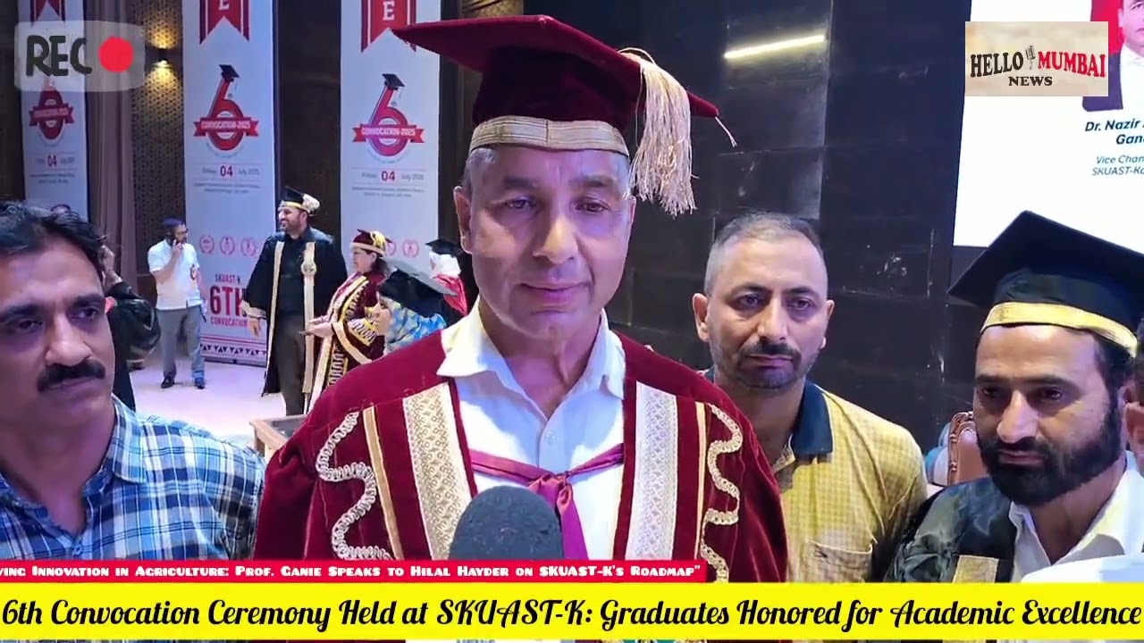 6th Convocation Ceremony Held at SKUAST Interview with Vice Chancellor Prof Dr.Nazir Ahmed Ganie