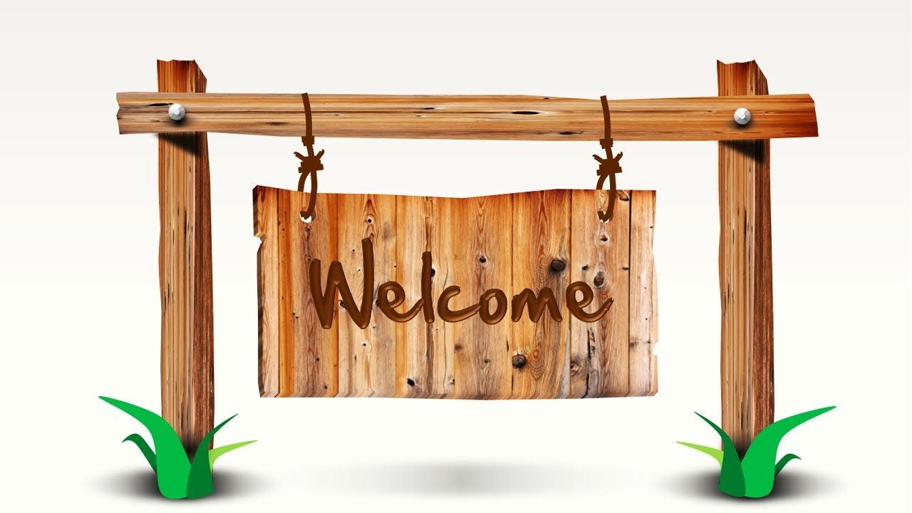 Animated Wooden Sign Board Design Slide in PowerPoint