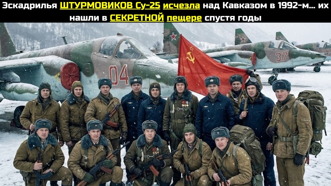 Эскадрилья ШТУРМОВИКОВ Су-25 исчезла над Кавказом в 1992-м.. их нашли в СЕКРЕТНОЙ пещере спустя годы