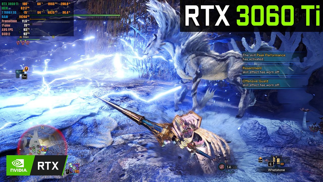 RTX 3060 Ti: Monster Hunter world | 1440p Maximum Settings (Kirin)