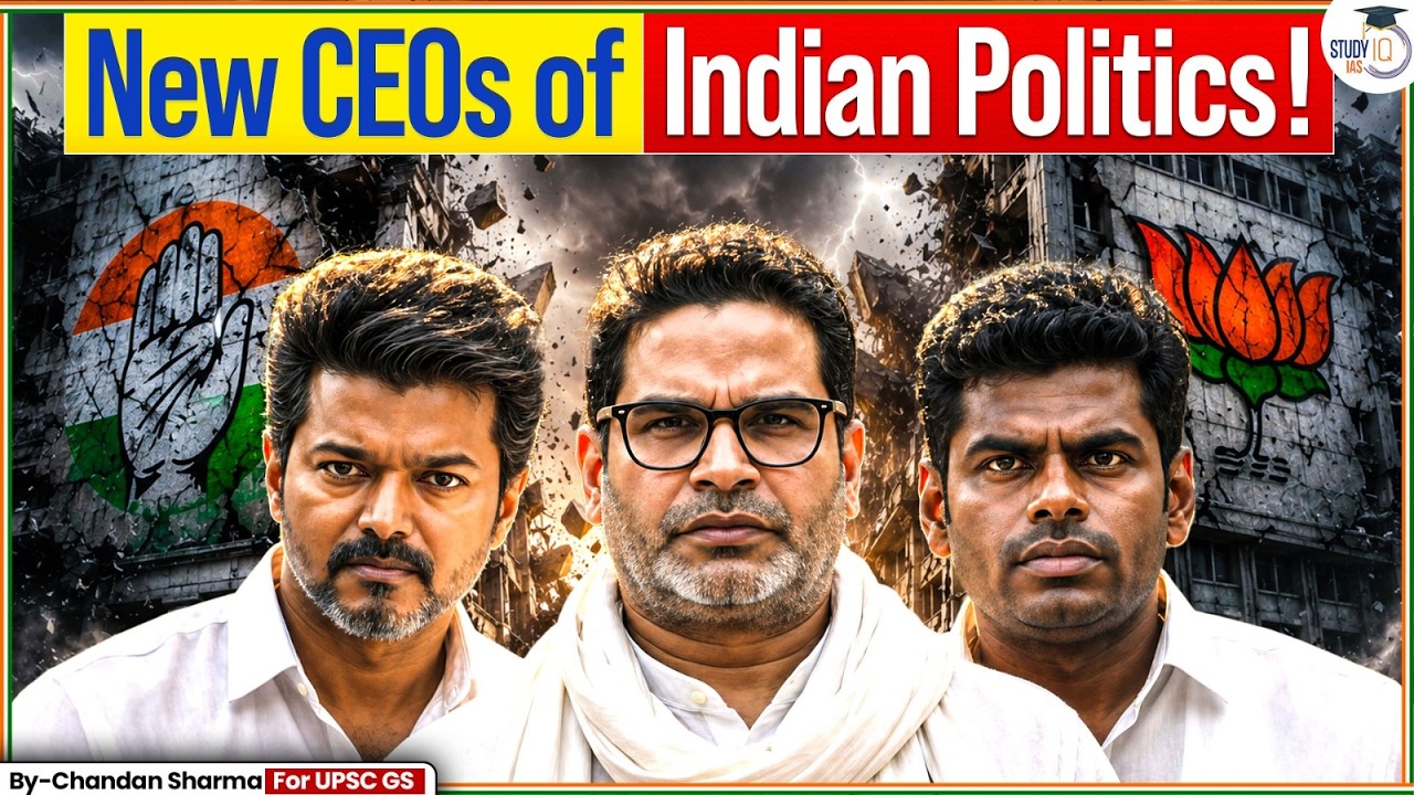 Why Are New Political Leaders Rising Across India? | Prashant Kishor, Vijay & K. Annamalai | StudyIQ