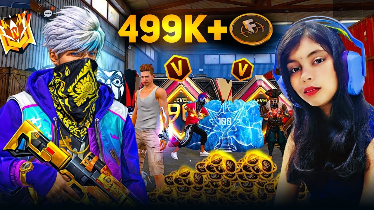 499K + Ff Token In One Match Only FF Coin 😱 Impossible Challenge 😊 - Garena Free Fire