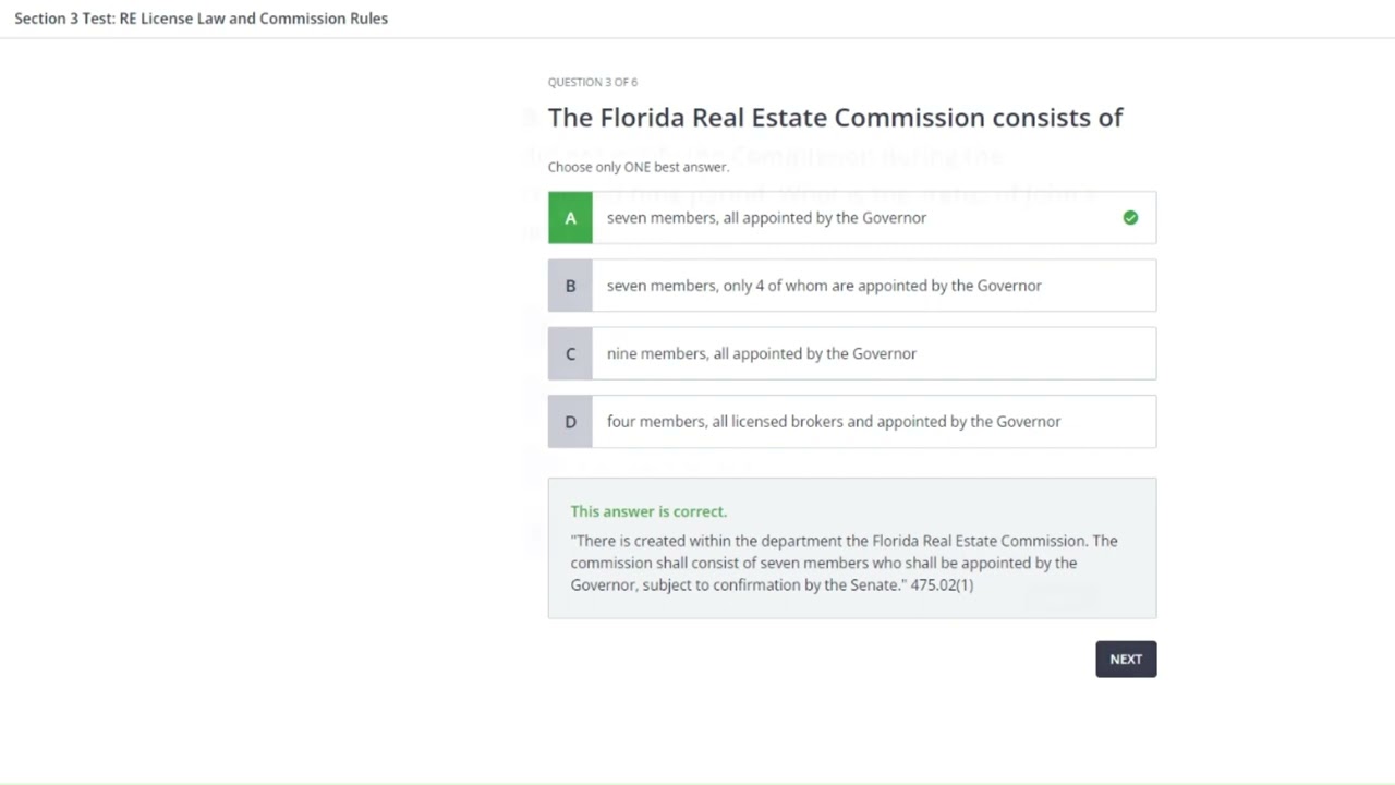 Real Estate License Law and Qualifications for Licensure Practice Examination