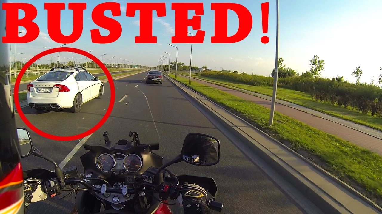 Busted! Onboard Suzuki V-Strom. Tak się traci prawko