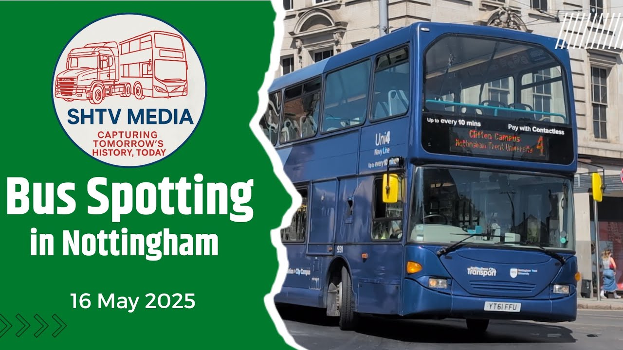 Buses in Nottingham 16 May 2025