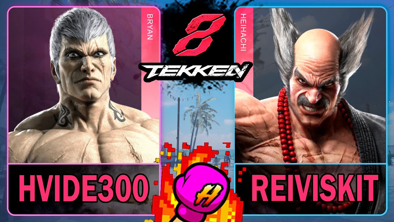 Tekken 8🥊Hvide300 (BRYAN) VS Reiviskit (HEIHASHI)🥊4K 60ᶠᵖˢ🥊TK8 🥊#tekken8