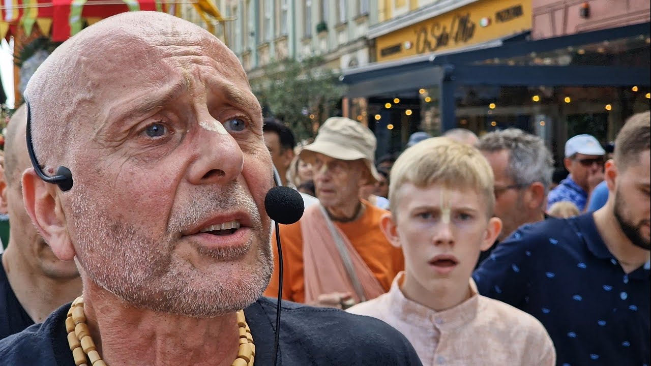 Ratha Yatra Wrocław Poland 2024  part 2 kirtan by HG Tattva Vit  Prabhu