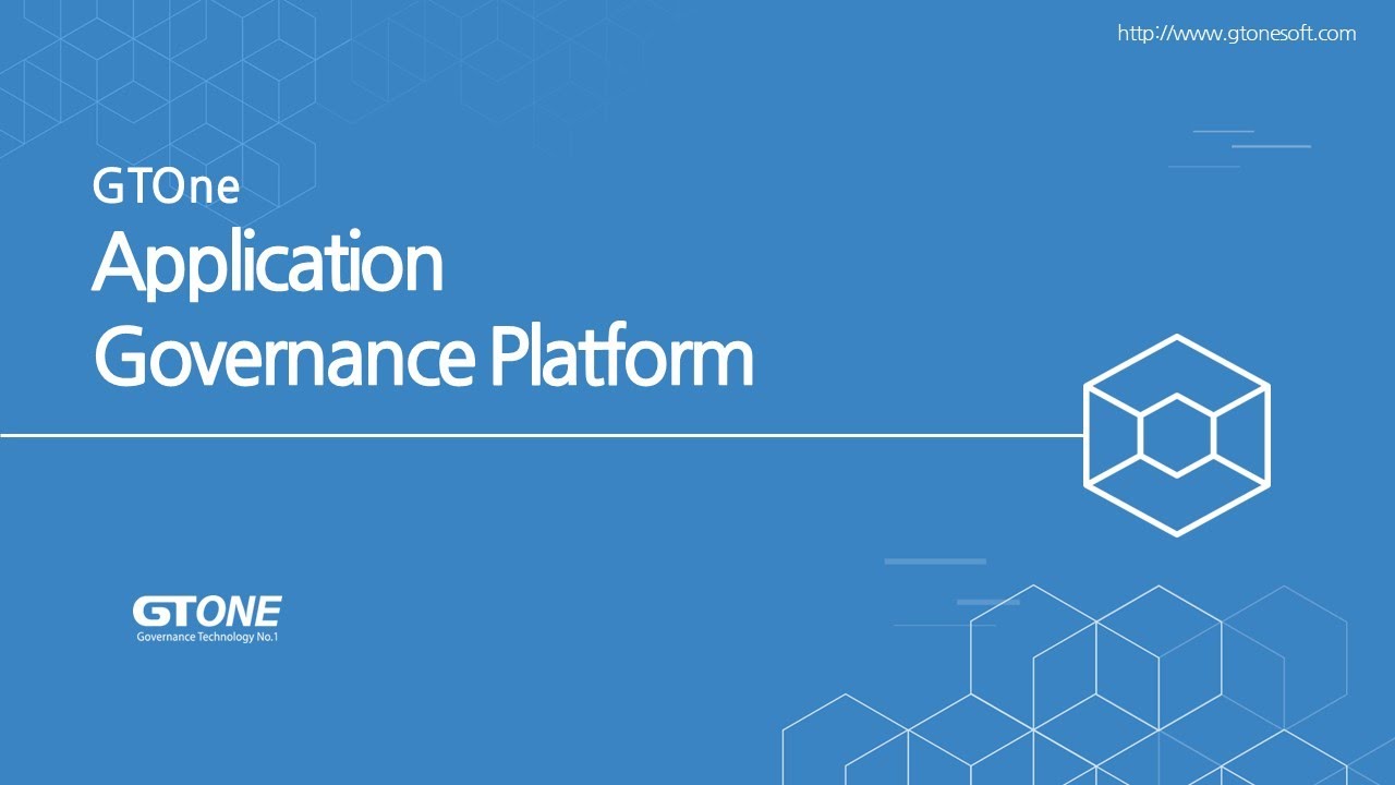 (ENG)GTONE Application Governance Platform