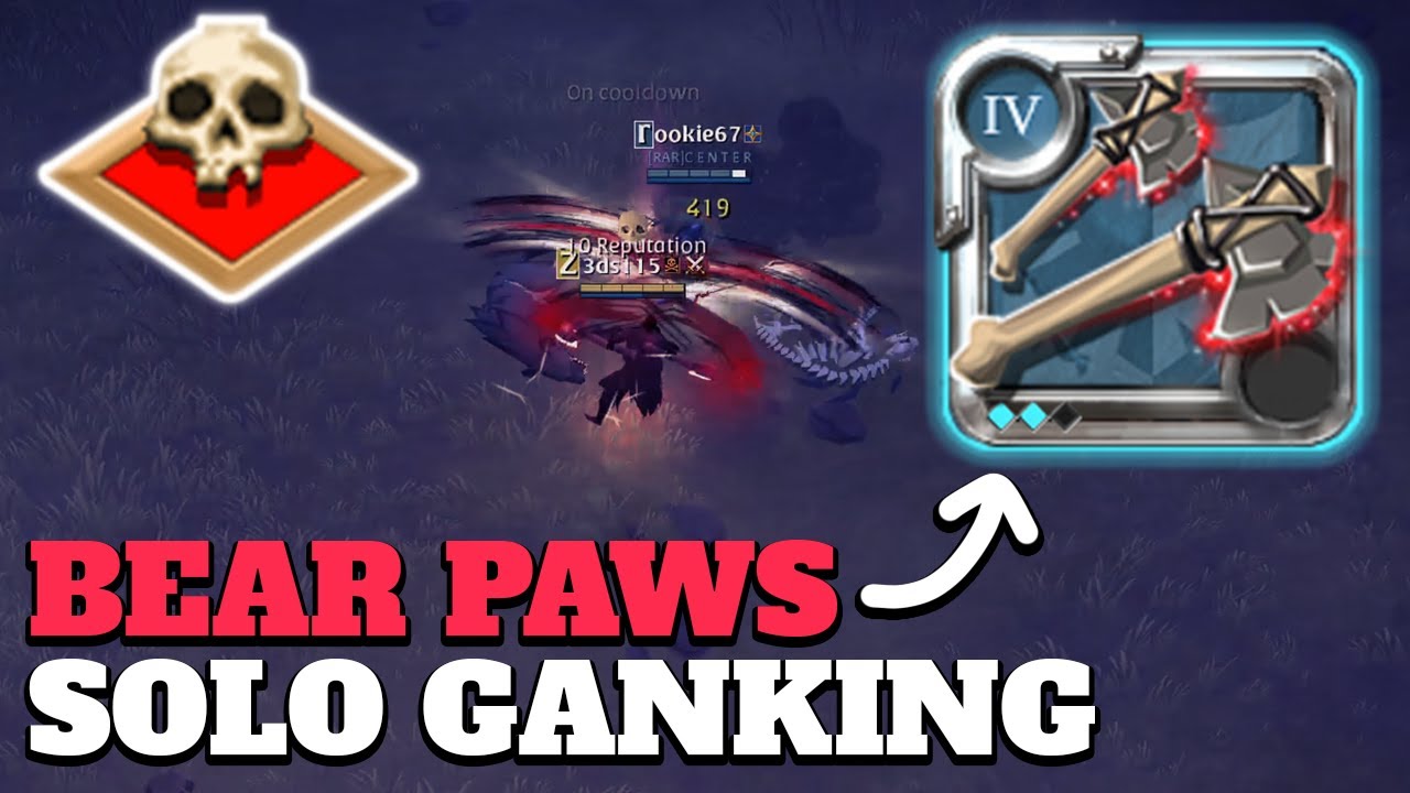 Albion Online - Solo Ganking | Bear Paws | Red Zone