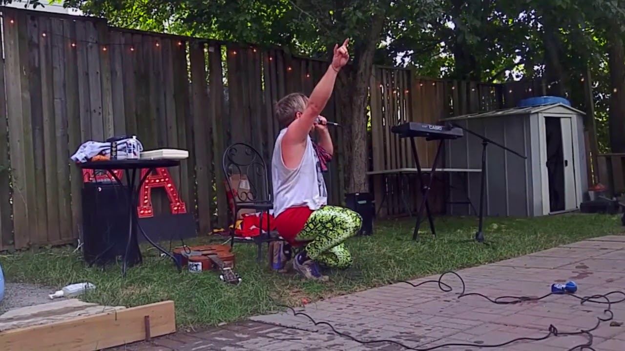 BA Johnston - We're all going to jail - back yard 2020