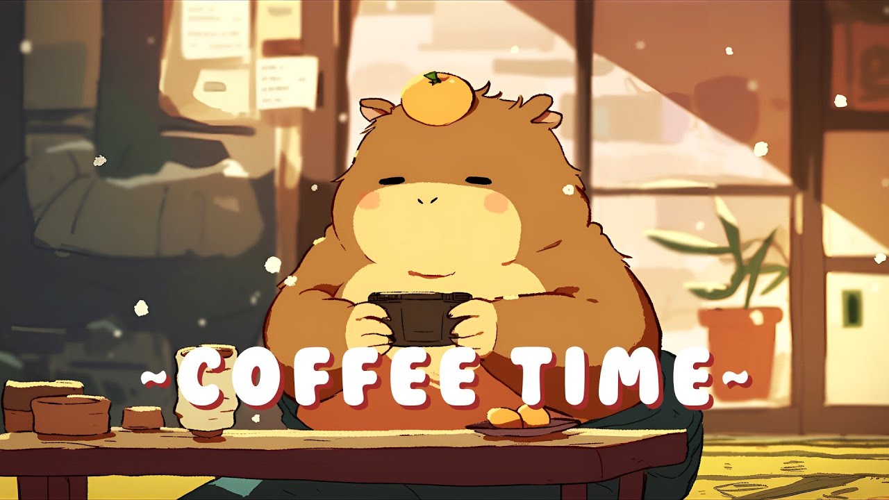 Capybara Lofi Zone - Calm Music for Focus & Study ~ Soothing Ambiance ~ 🦫 🌙 📖