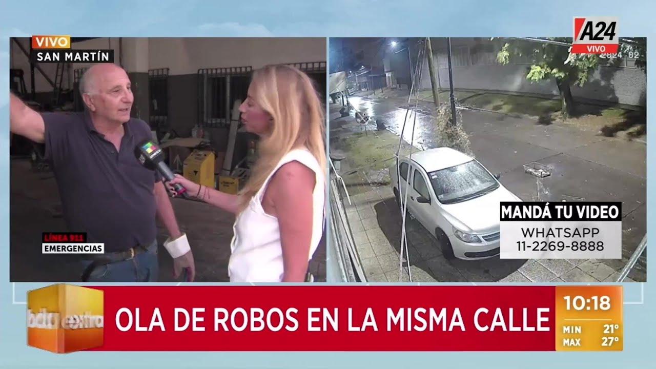 🚨 Ola de robos en la misma calle en San Martín: vecinos denuncian continuos robos
