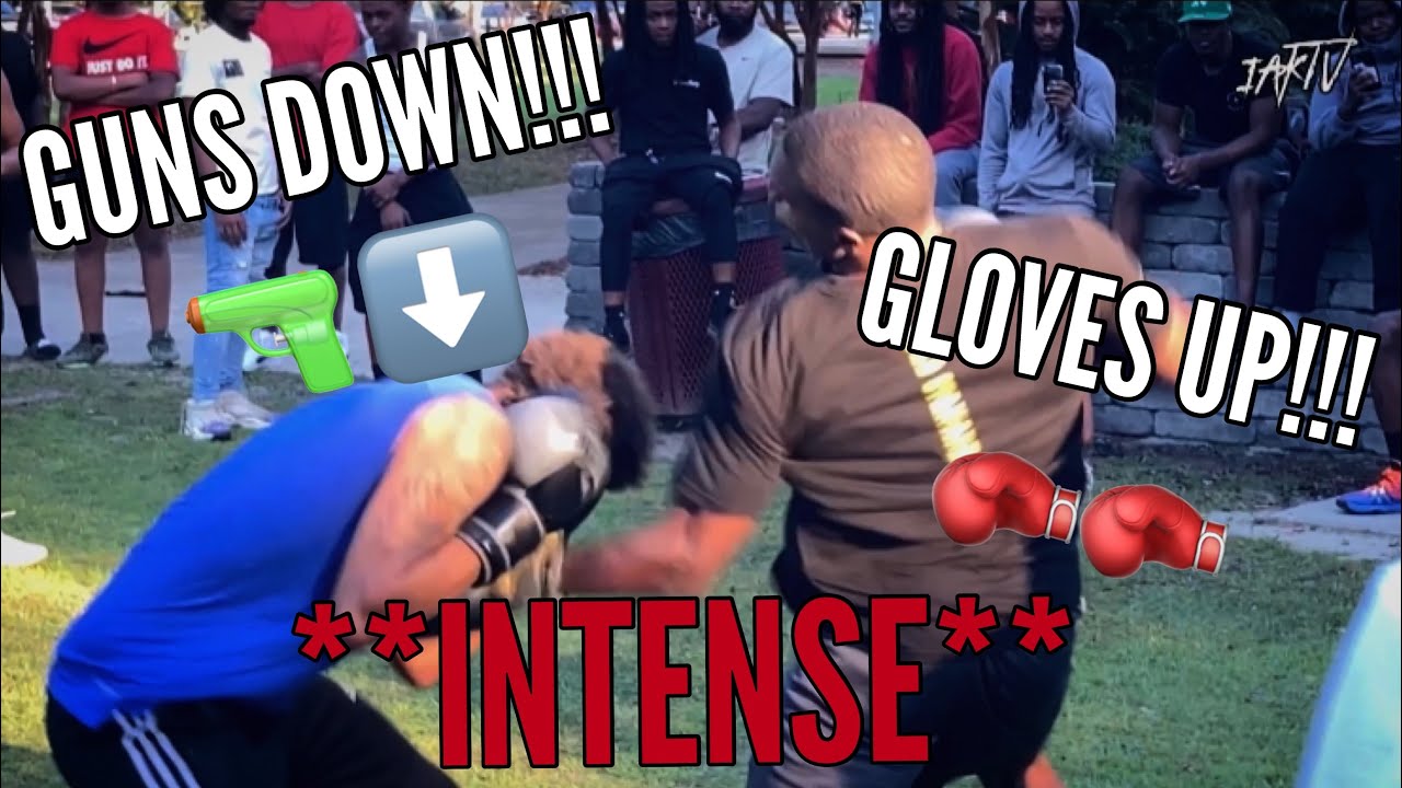 (EXCLUSIVE) Gloves Up 🥊  Guns Down in the HOOD // PRO FIGHTER PULLED UP!!!! 😳😱🔥