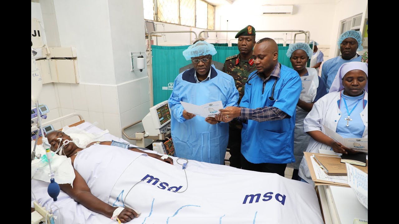 RAIS DKT.JOHN POMBE MAGUFULI AMJULIA HALI DADA YAKE KATIKA HOSPITALI YA BUGANDO MWANZA