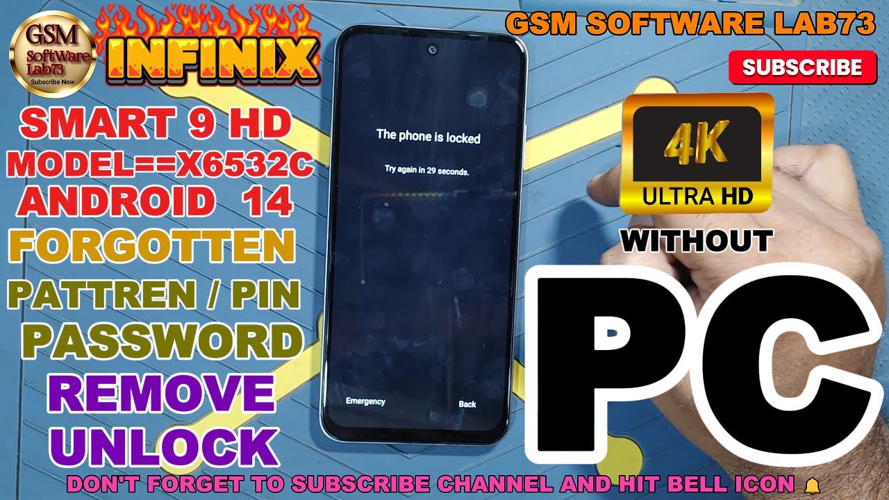 Infinix Smart 9 HD Hard Reset | Infinix Smart 9 HD X6532C Screen Lock Pattern Unlock Without PC