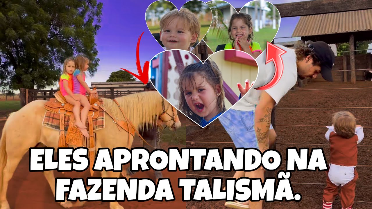 💜💚Детишки, отдохните! Мария и Хосе наслаждаются фермой Талисманов