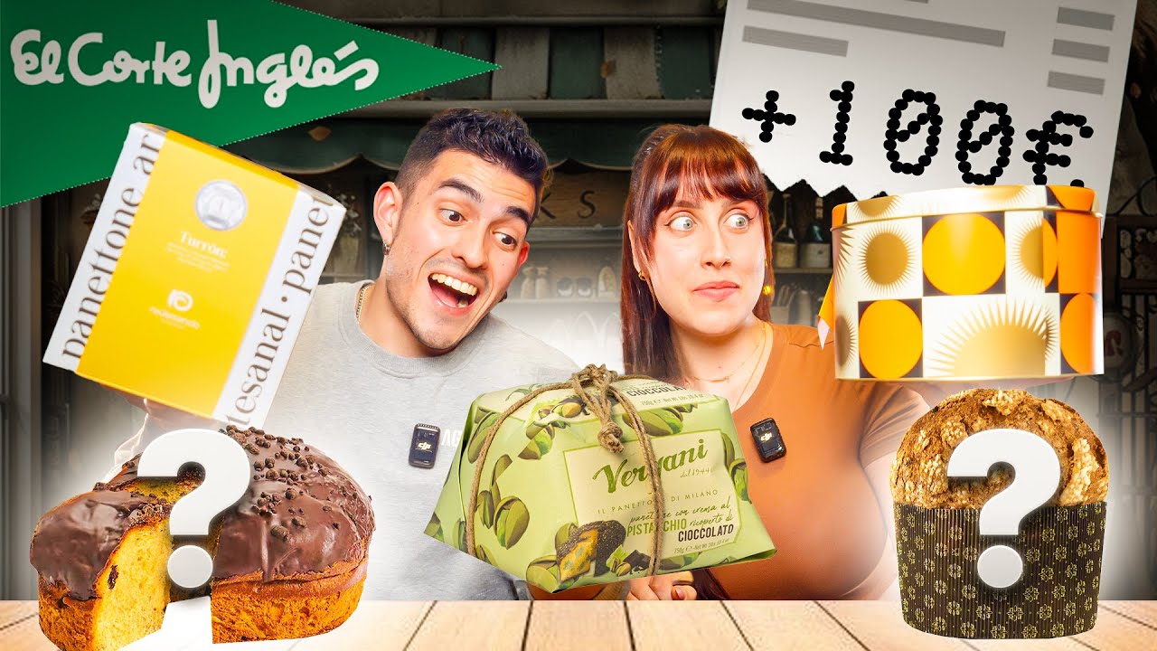 PROBANDO los MEJORES PANETTONE del CORTE INGLES | ¿MERECE LA PENA GASTAR 50€ EN UN PANETTONE? 🤯