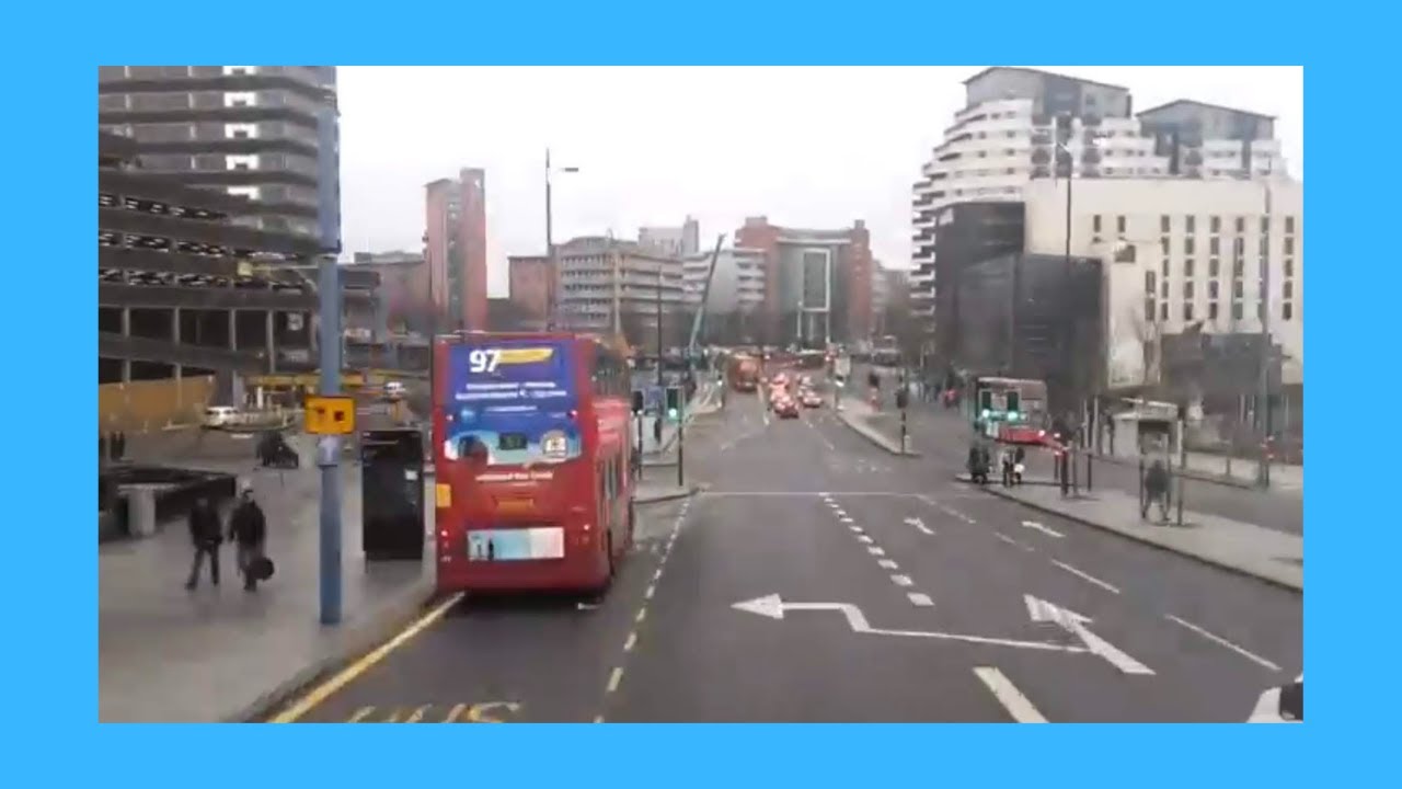 Birmingham Bus Route 60 Full Route Visual- Moor Street Queensway to Cranes Park