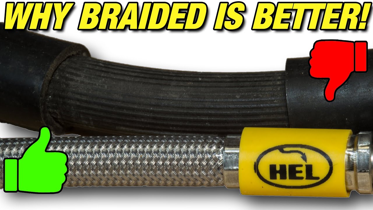 Motorcycle Braided Brake Lines! - Why they are better!