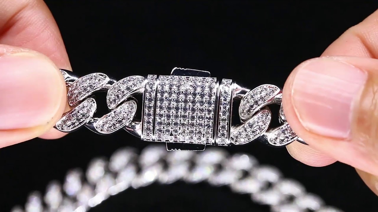 How to close and open the new lock of cuban link chain