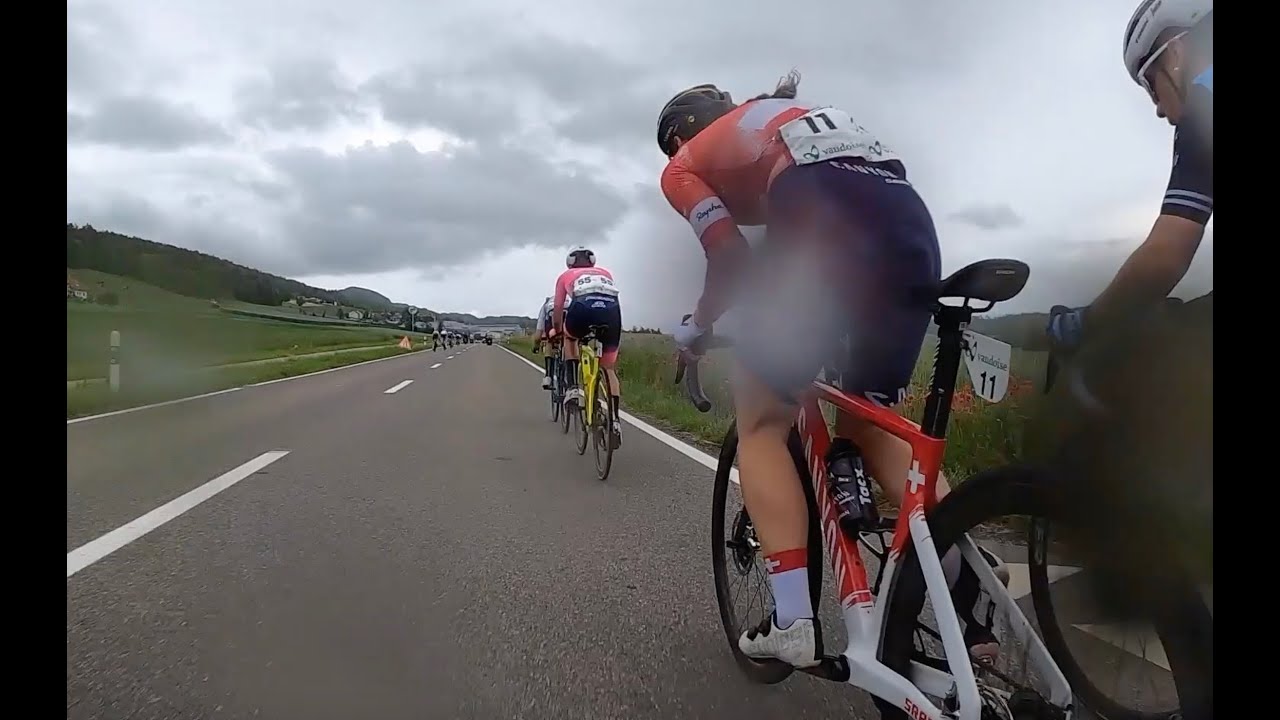Onboard camera action from the 2021 TOUR DE SUISSE WOMEN STAGE 1