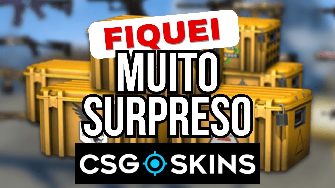 ABRI CAIXAS PELA PRIMEIRA VEZ NO CSGO-SKINS E ME SURPREENDI!