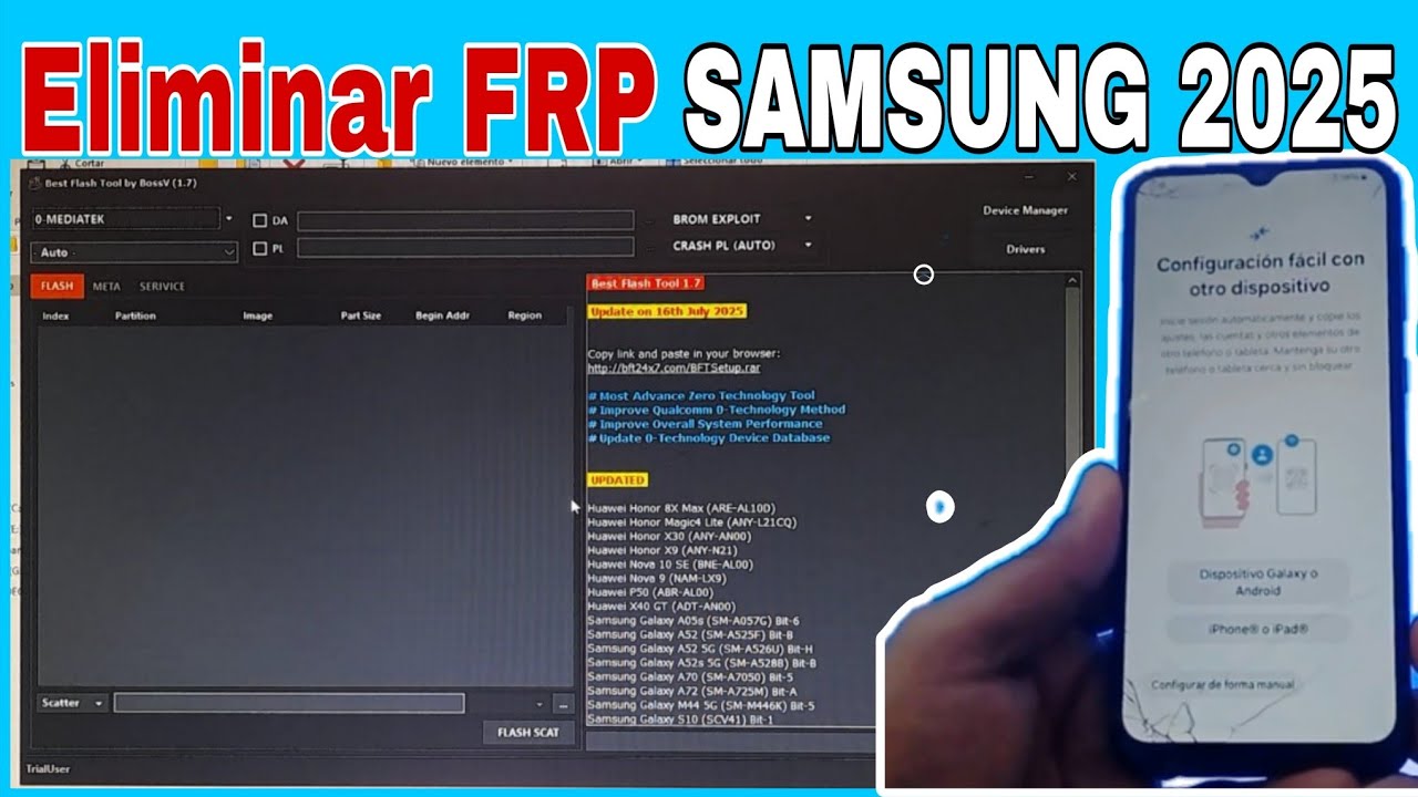Nuevo Programa Samsung FRP 2025 Eliminar Cuenta Google | Android 15-14 | New Tool Samsung Frp 2025 😱