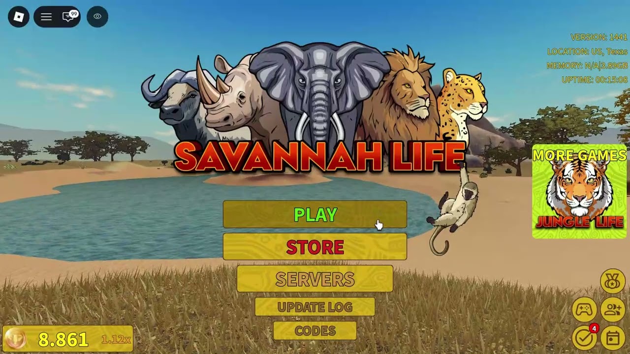 SAVANNAH LIFE PUP CARRYING AND LION SIT EMOTE! (+ Kosing gameplay)