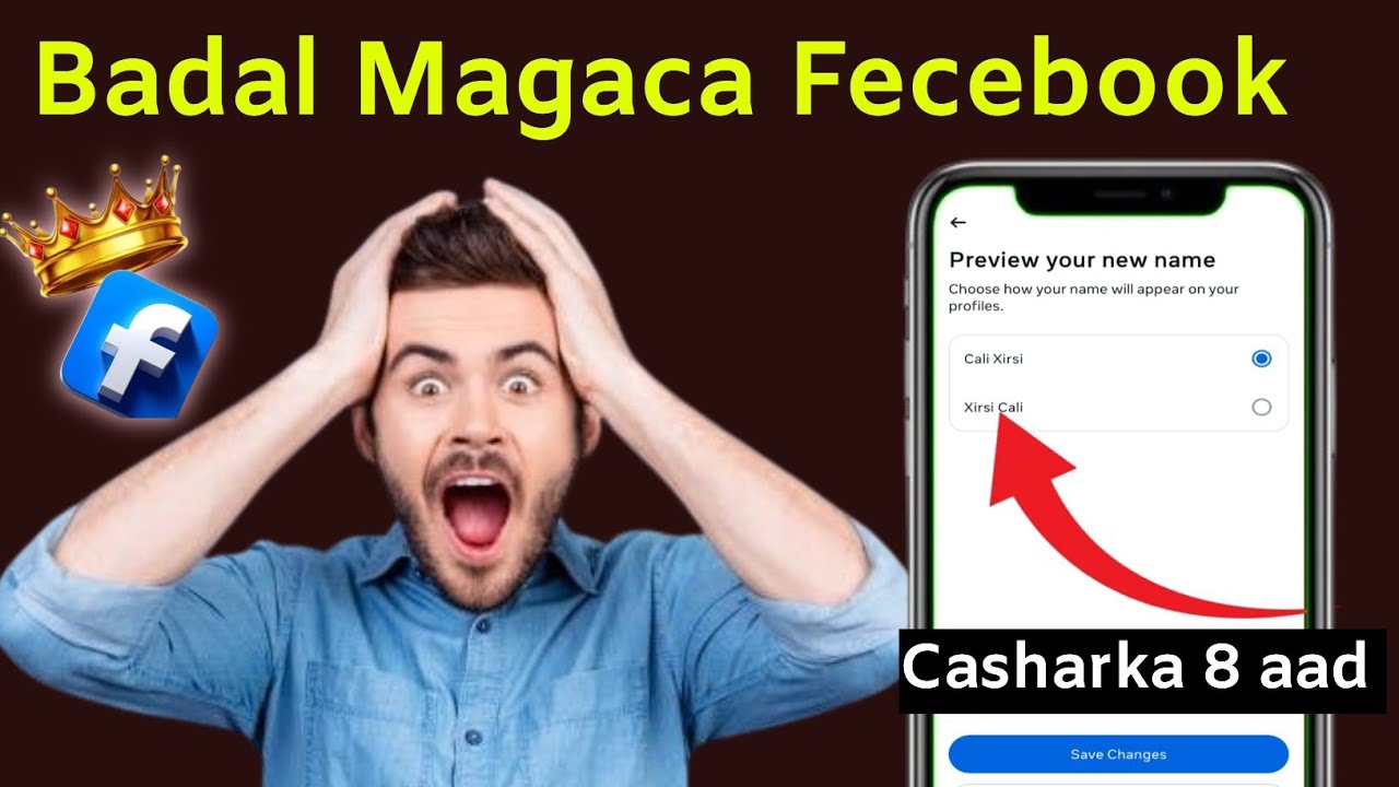 Sidee Fecebook Magaca looga Badalaa  Casharka 8 aad