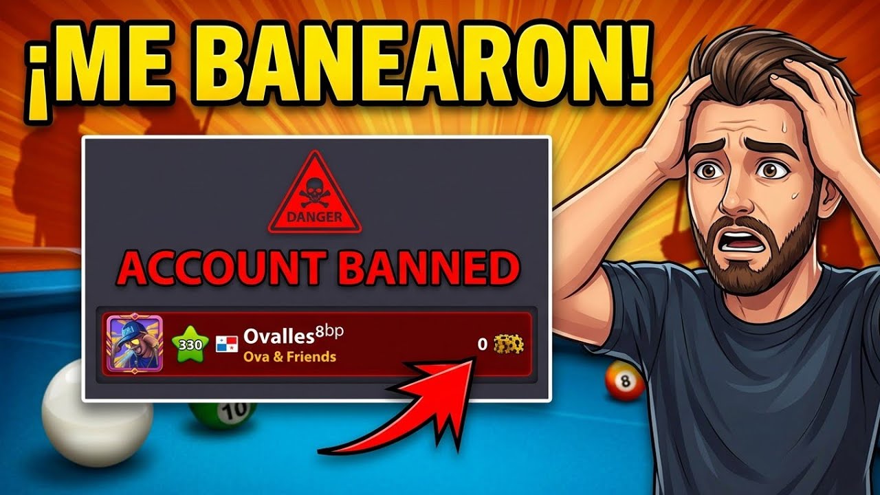 ME BANEARON EN 8 BALL POOL⚠️