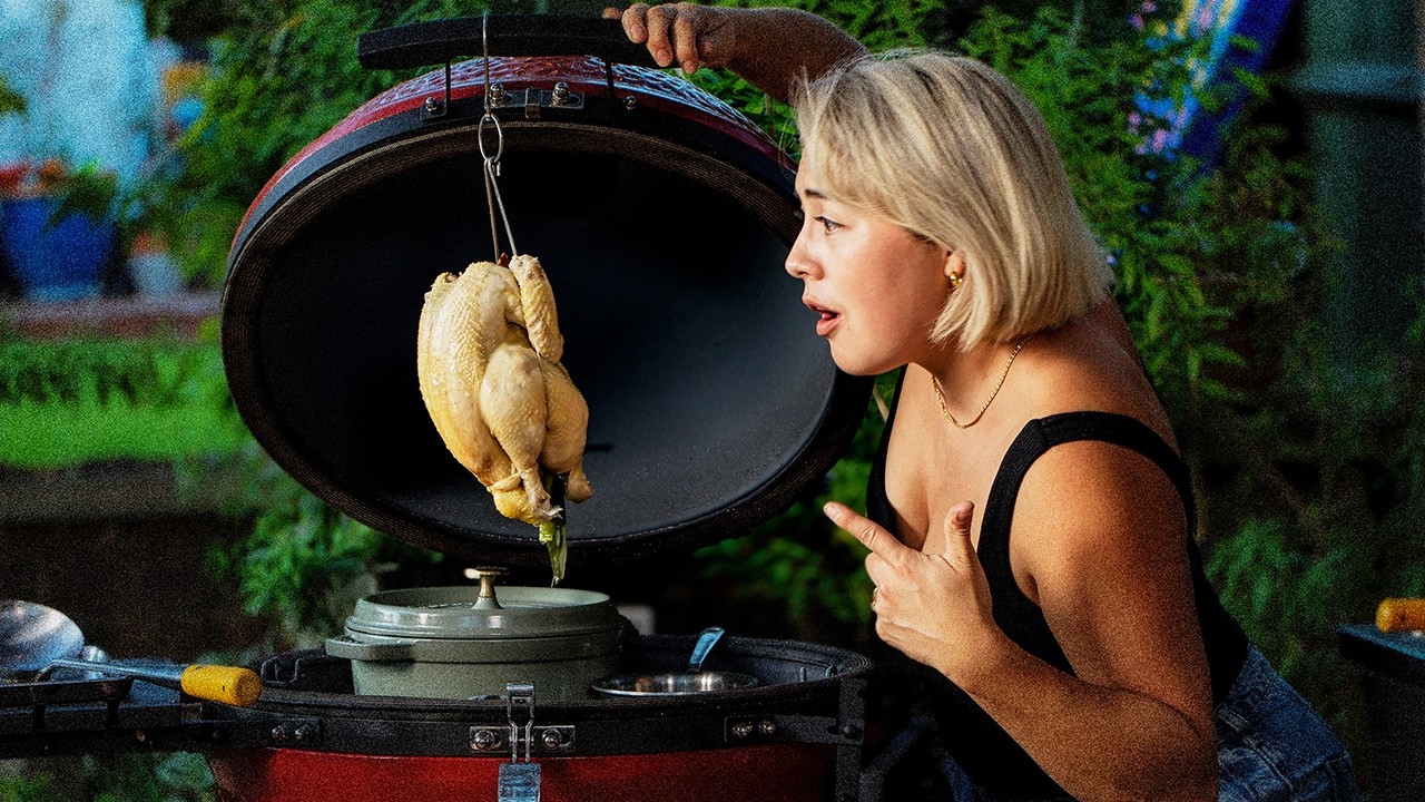 BBQ Hainanese Chicken Rice - (Auntie Liz Experiment)