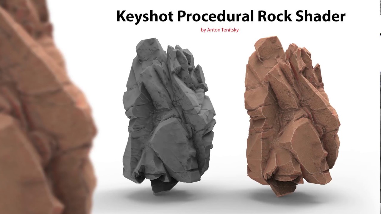 Keyshot Процедурный шейдер скалы