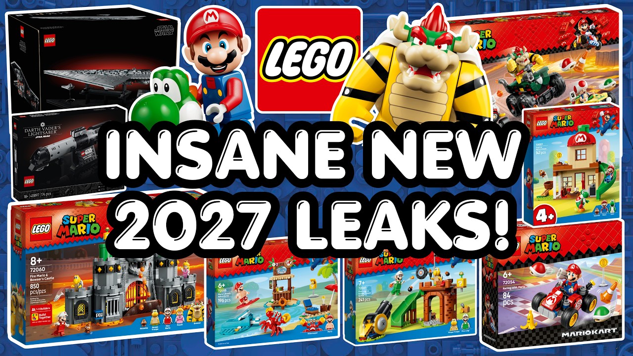 БЕЗУМНЫЕ УТЕЧКИ LEGO 2027! (Super Mario, Star Wars, Ботаника и МНОГОЕ ДРУГОЕ!)