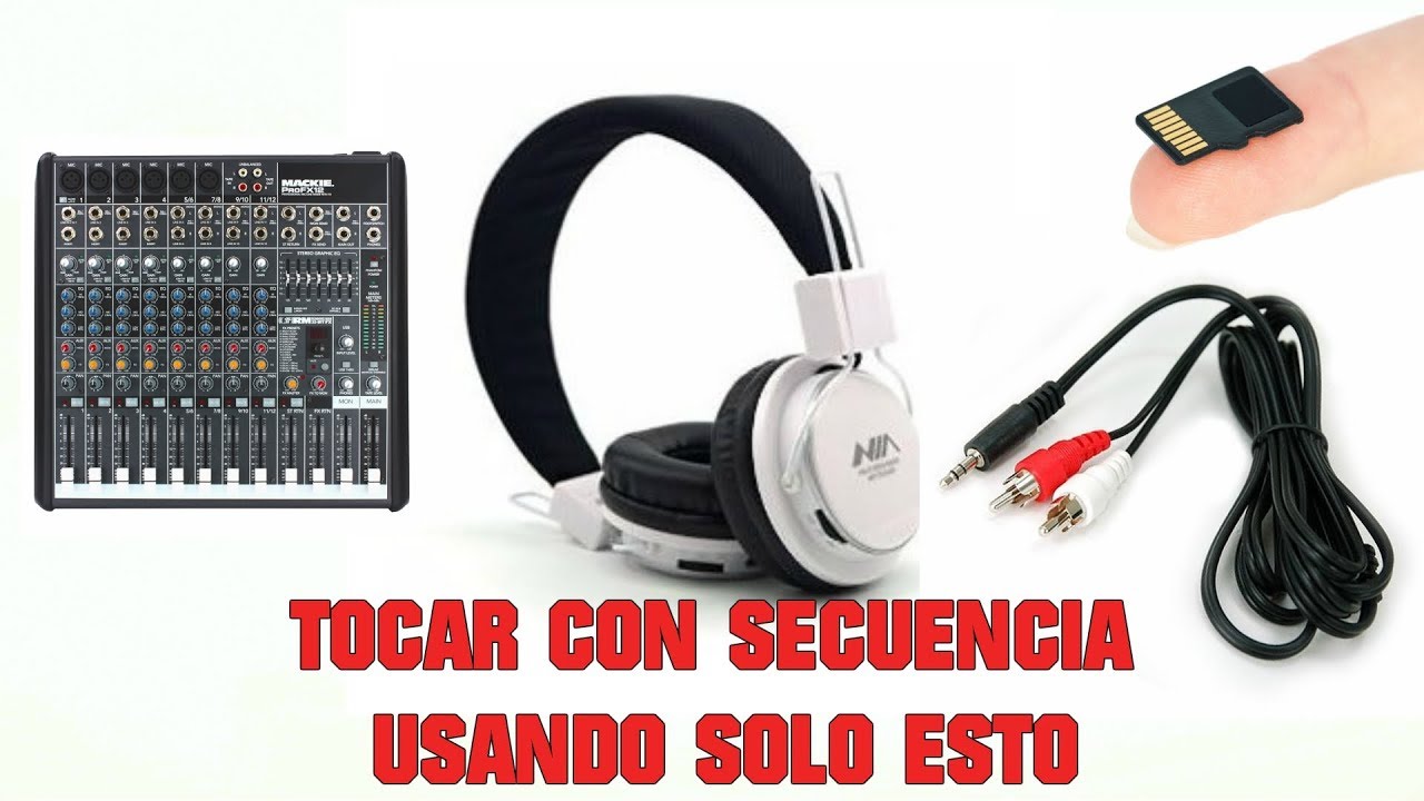COMO TOCAR CON SECUENCIA FÁCIL Y ECONÓMICO USANDO: Audífonos, Micro Sd, Cable RCA y Consola