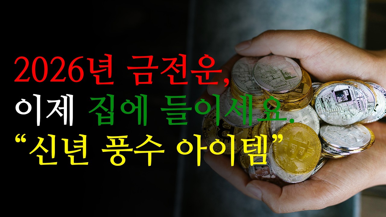 2026년 금전운, 이제 집에 들이세요. 