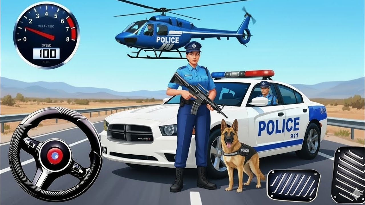 🚓 Police Car Chase Simulator 3D – Real City Cop Pursuit Gameplay (Android) 🎮👈