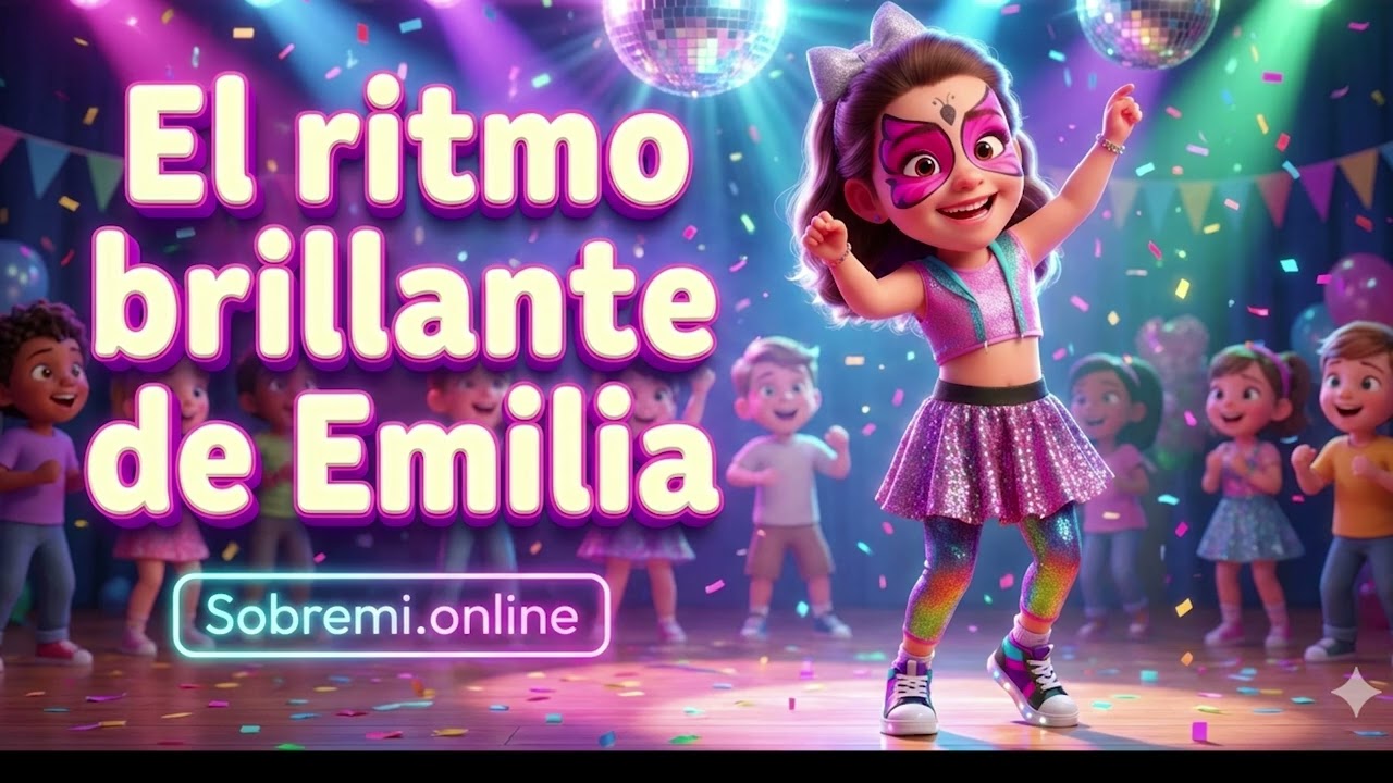 Canciones personalizadas infantiles para niños para bailar: El ritmo brillante de Emilia