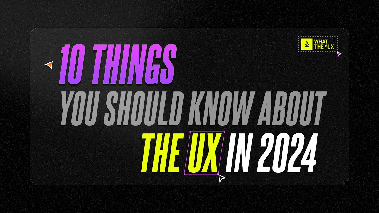 10 Things You Should know as a Beginner UX Designer in 2024 🤯🎓👌 [UX Workshop]