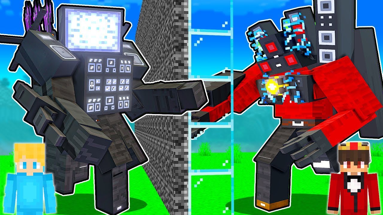 Ich PRANKE meinen FREUND in einem TITAN CAMERAMAN vs TITAN SPEAKERMAN MOB BATTLE - Minecraft ⛏