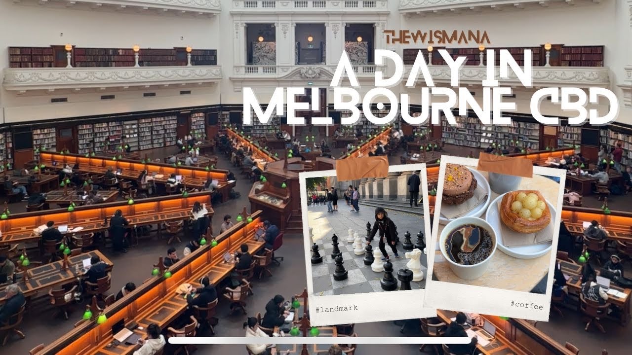 Jalan Santai di Melbourne CBD 📚☕️🥐| State Library Victoria, VicMart & Coffee Shops