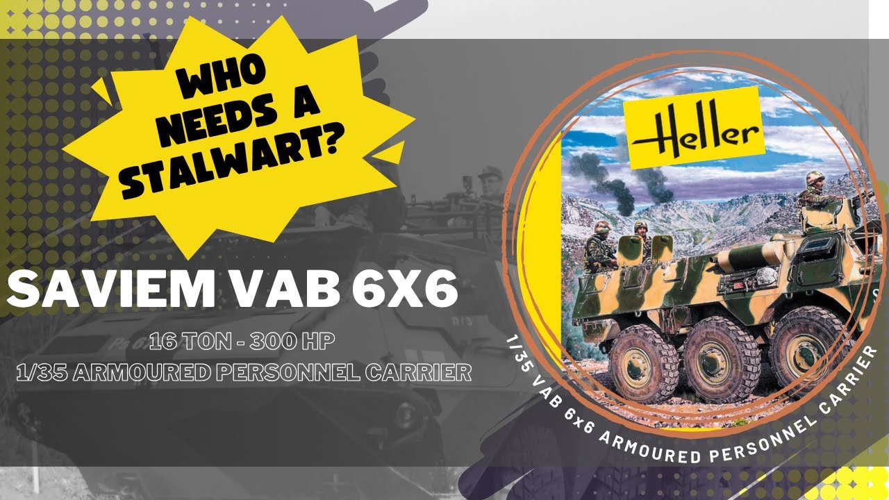1/35 Saviem VAB 6x6  - Final Result - #heller #renault #saviem #modelkit no #stalwart