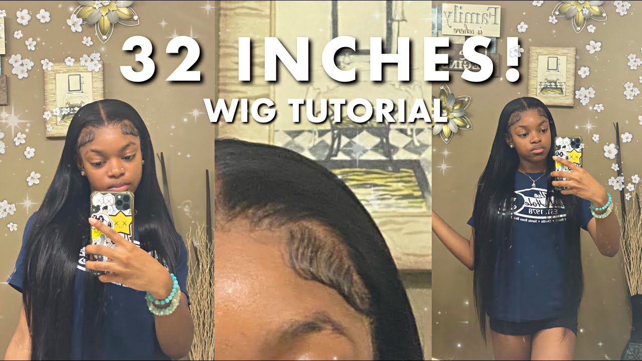 Watch Me Install This Affordable 32 Inch Straight Wig ft Beliself