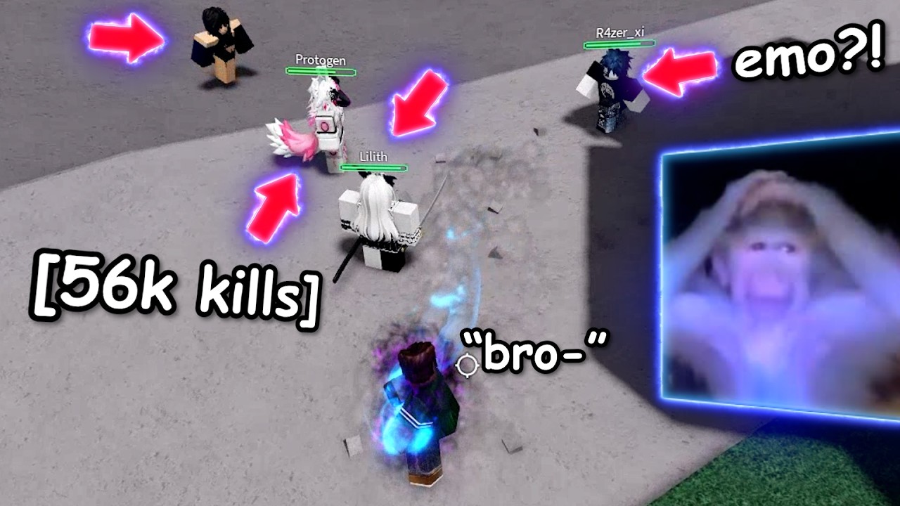 E-Girl Called Her Whole Gooner Clan to Beat Me ✌😔🥀 | The Strongest Battlegrounds