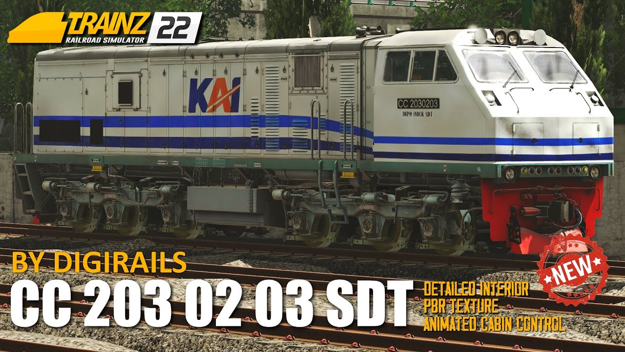 BINGUNG!? KOK BISA SEBAGUS INI! Review CC 203 02 03 SDT By Digirails | TRAINZ SIMULATOR INDONESIA