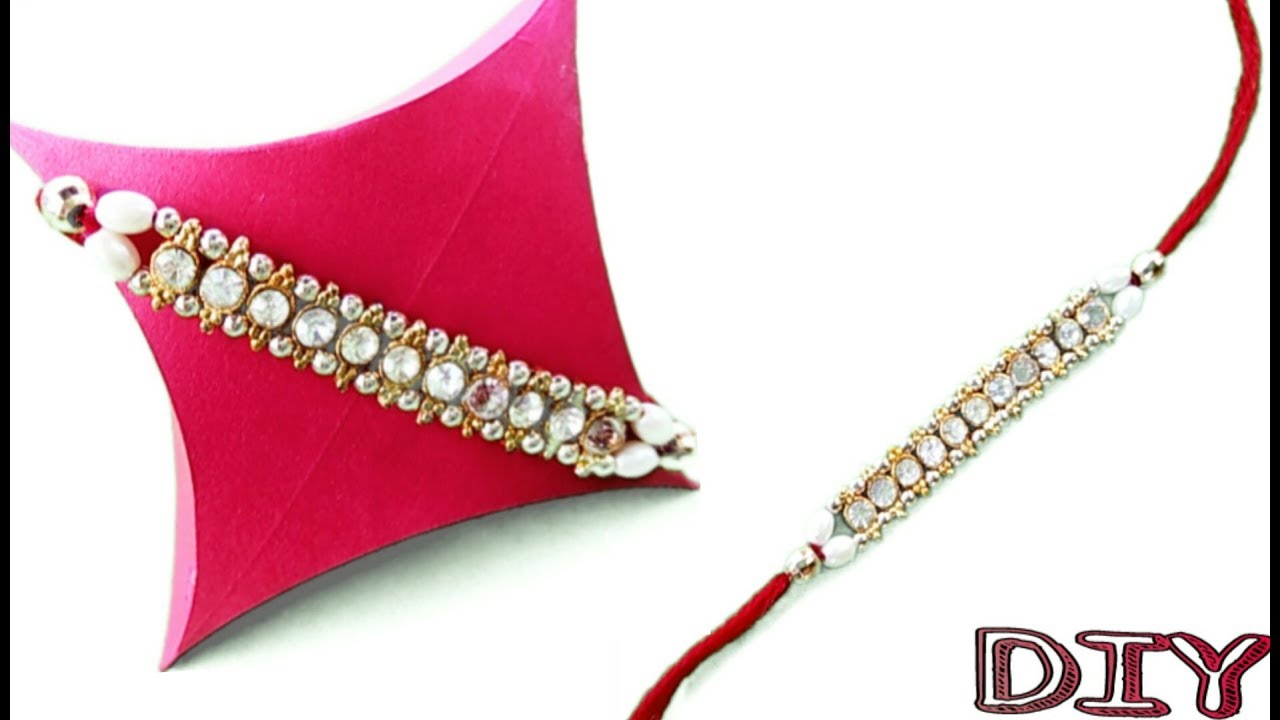 DIY | how to make rakhi at home | easy rakhi tutorial