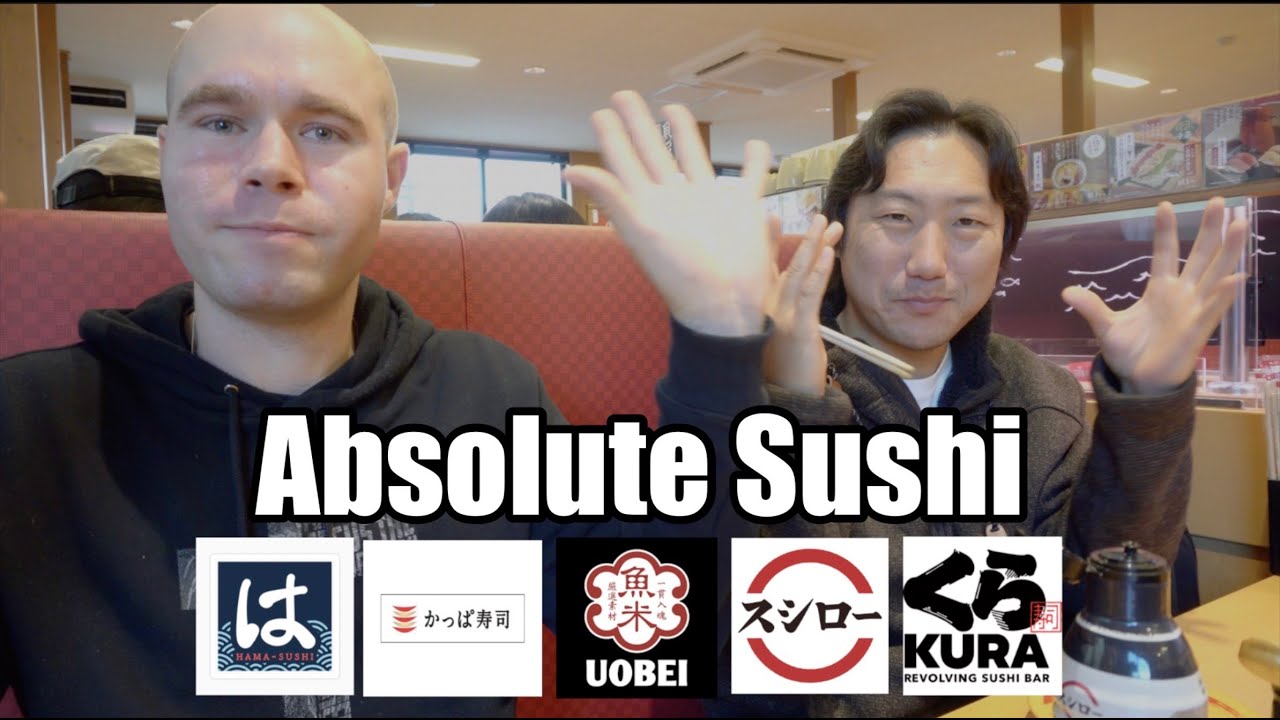 We Ranked Sushi from 5 Popular Chain-Restaurants in Japan || With @koballa44