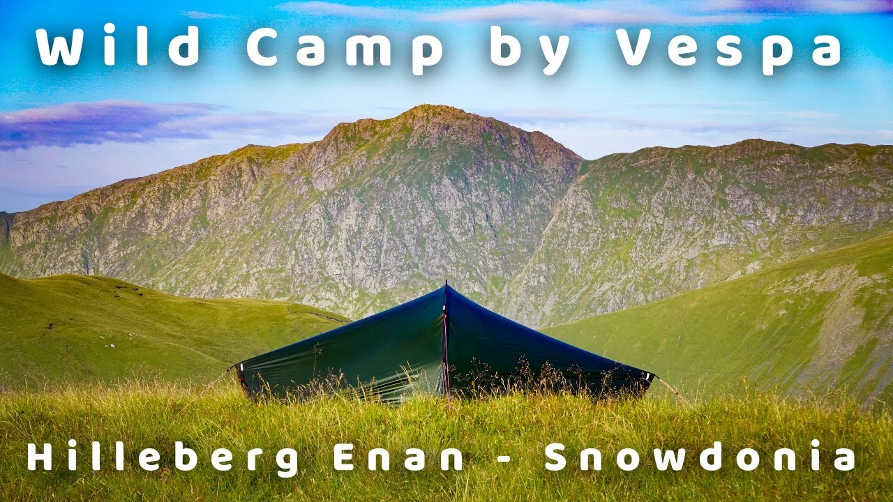 Wild Camping by Vespa - Hilleberg Enan in Snowdonia