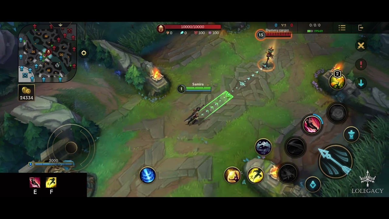 WILD RIFT - Samira E Flash Combo